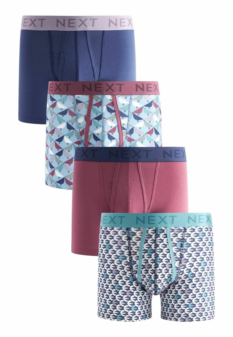 Next 4 PACK - Boxers - scion blue bird pattern