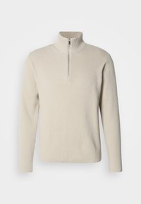 HALF ZIP - Džemper - light stone grey