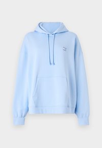 BADGE HOODIE - Ikdienas džemperis - light powdery blue tonal
