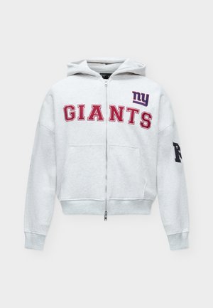 Abercrombie & Fitch, NEW YORK GIANTS - Суитшърт с качулка - light grey