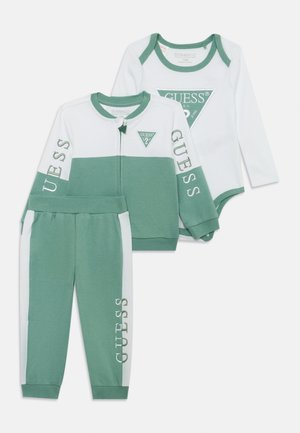 BABY BODY PANTS UNISEX SET - Survêtement - white ground/green