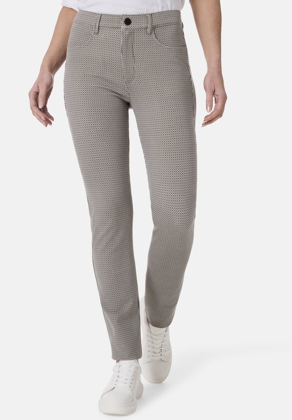 MILANO MAGIC SHAPE FIT - Stoffhose - sand minimal aop