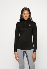 The North Face - FLEX ZIP - Tops ar garām piedurknēm - black Miniatūras attēls 1