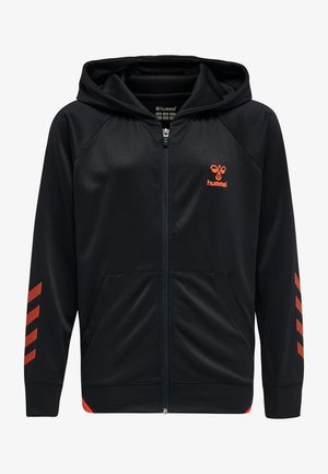 ACTION ZIP HOODIE KIDS UNISEX - Kurtka sportowa - black cherry tomato