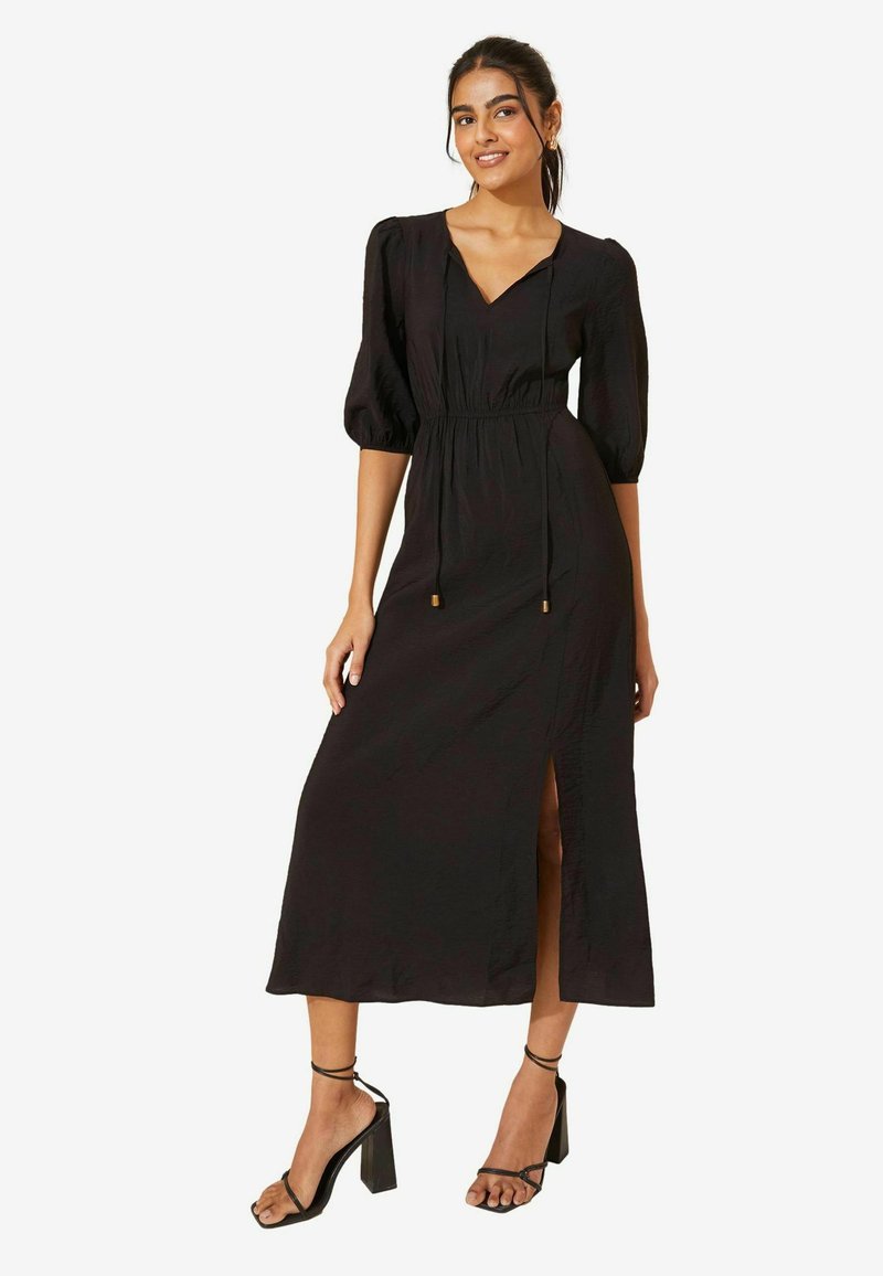Friends Like These V NECK PUFF SLEEVE - REGULAR FIT - Denné šaty - black