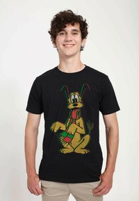 Henry Tiger MICKEY CLASSIC PLUTO HOLIDAY COLORS UNISEX - Camiseta estampada - black
