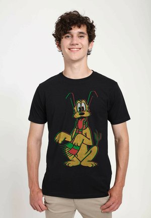 Henry Tiger MICKEY CLASSIC PLUTO HOLIDAY COLORS UNISEX - T-shirt print - black