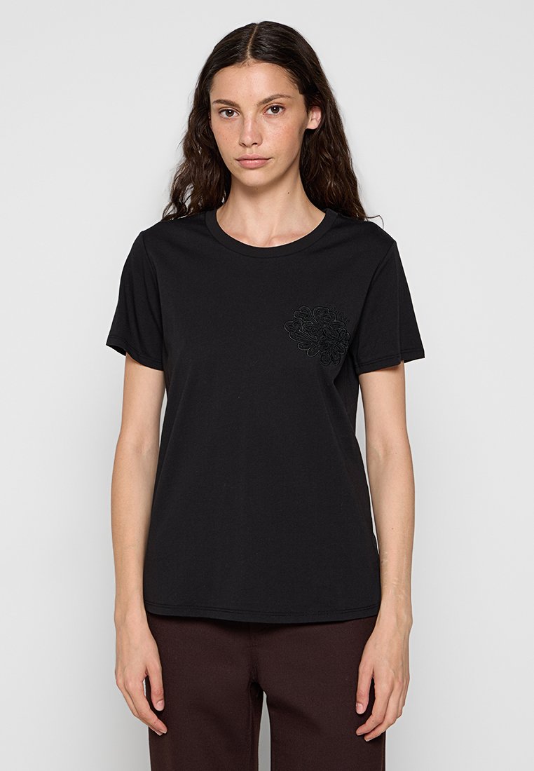TWINSET T-shirt basic zwart TWINSET T-shirt basic zwart