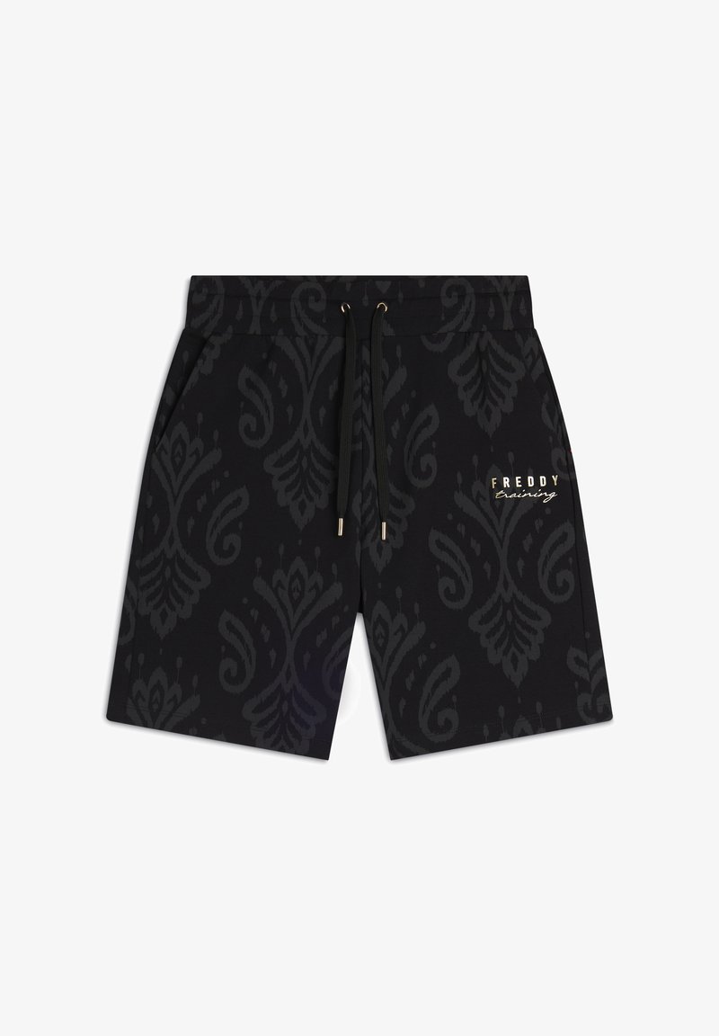 Freddy BERMU STAMPA FLOREALE - Pantalón corto de deporte - allover ikat black
