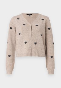 VMDOFFY INTARSIA V NECK - Gilet - moon rock/black