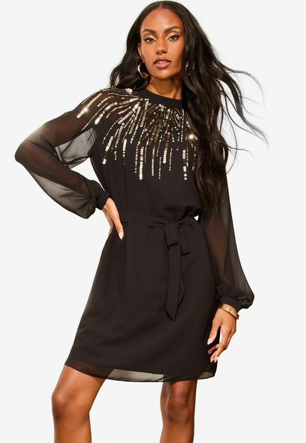 SCATTER SEQUIN LONG SLEEVE - Cocktailkleid/festliches Kleid