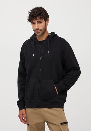 Terranova CON E UNITA - Felpa con zip - nero