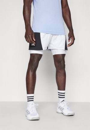 TENNIS AND INNER - Leggings - white/black