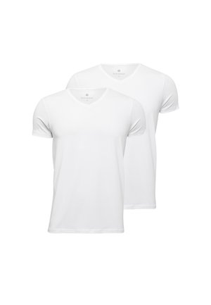 2 PACK V-NECK - Undershirt - white