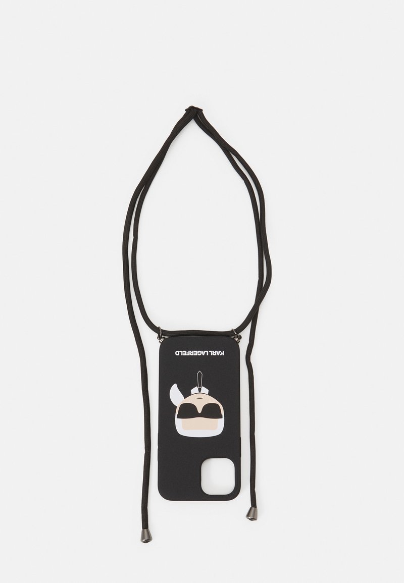 KARL LAGERFELD IKONIK CORD IPHONE 12/IPHONE 12 PRO - Phone case - black