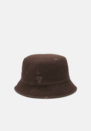 ONSHOLDEN DISTRESSED BUCKET HAT UNISEX - Klobouk - chocolate brown