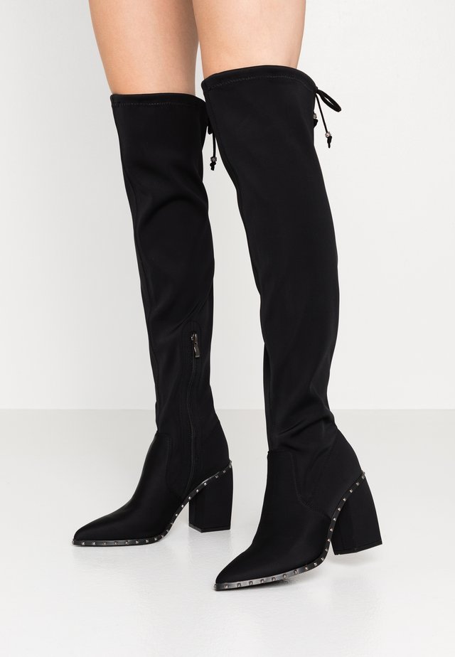 Laarzen met hoge hak - black
