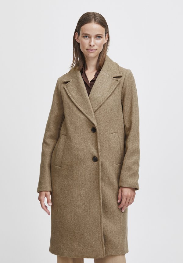 BYCILIA - Klassischer Mantel - tiger's eye melange