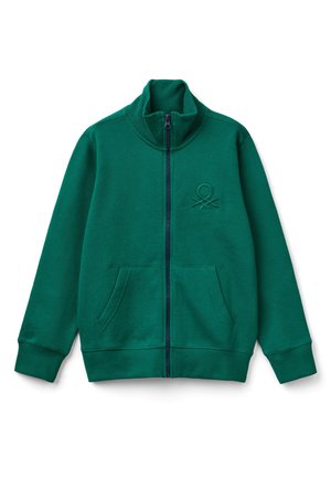 United Colors of Benetton WITH ZIPPER - Sweat zippé - green