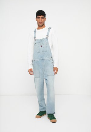 RYAN DUNGAREE - Kantáros farmerek - denim light