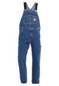 BIB OVERALL - Relaxed fit jeans - blue stone washed