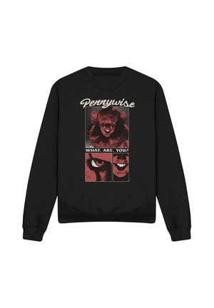 Cotton Soul, WELCOME TO DERRY PENNYWISE WHAT ARE YOU? - Sweatshirt - black