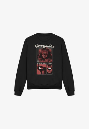 Cotton Soul, WELCOME TO DERRY PENNYWISE WHAT ARE YOU? - Sweatshirt - black