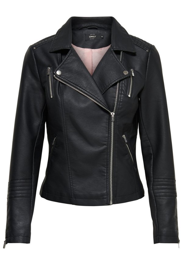 ONLGEMMA BIKER  - Faux leather jacket3