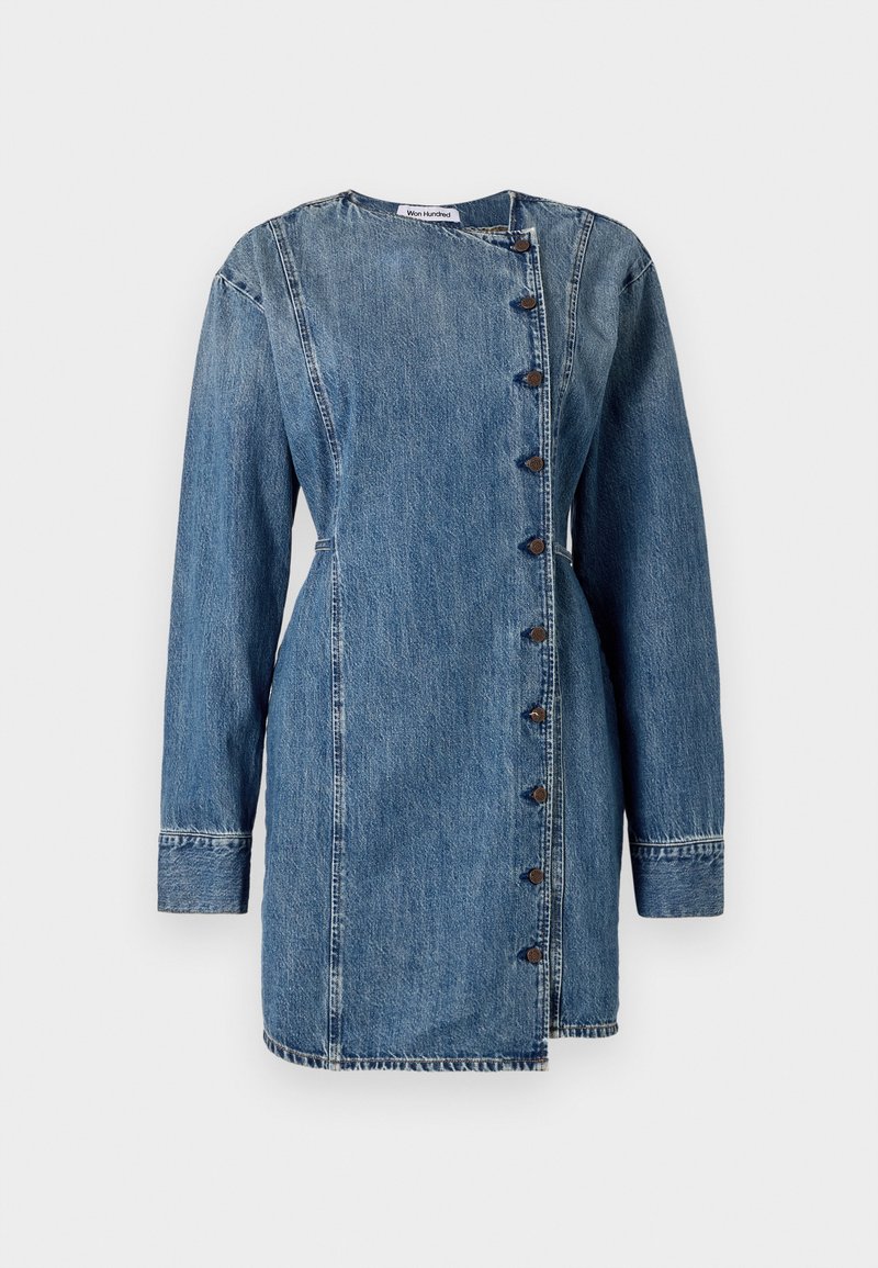 won hundred denim dress Won Hundred SANNINA DRESS - Denim dress - tinted lui blue/blue