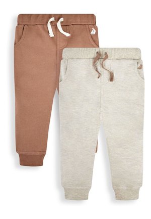 JOGGERS 2-PACK - Tracksuit bottoms - brown natural