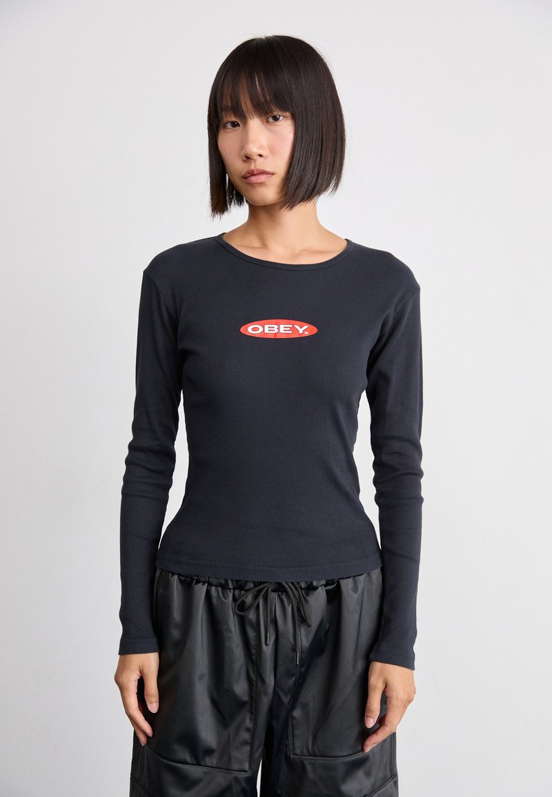Obey Clothing OVAL - Ilgarankovis viršutinės dalies drabužis - black