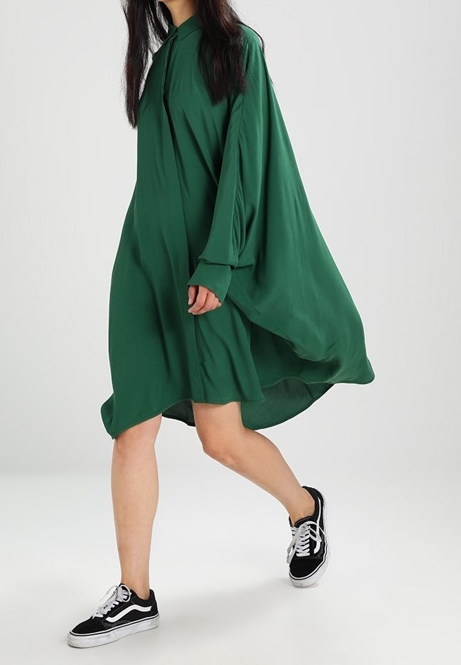 Weekday Shirt dress - green - (Pre-owned) - Zalando.ie