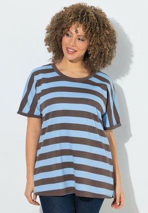 Ulla Popken, Print T-shirt - dark taupe