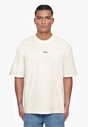 Dropsize HEAVY FRONT PATCH - T-Shirt basic - cream white