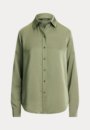 Lauren Ralph Lauren, CLASSIC FIT SATIN CHARMEUSE SHIRT - Chemisier - light agave
