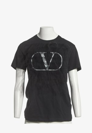 Valentino Garavani, VLOGO T-SHIRT BLACK - T-shirt imprimé - black