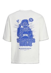 Jack & Jones Junior JOCSC BACKPRINT TEE CREW NECK  - T-Shirt print - cloud dancer