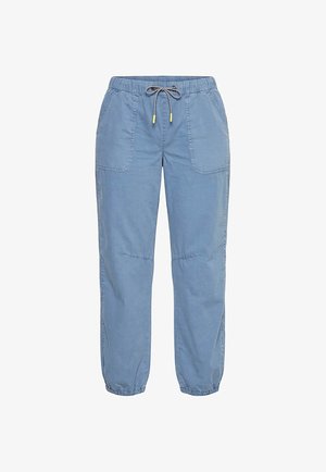 LAURASØN, WEITE HOSE, ELASTISCH BUND, TUNNELZÜGE - Pantalones - blue grey