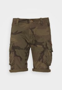 Alpha Industries CREW CAMO - Rövidnadrágok - dark olive