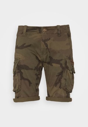 Alpha Industries CAMO - Shorts - dark olive