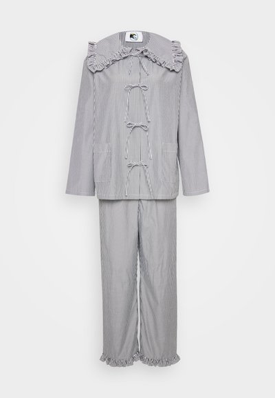 Sleeper LYBID PAJAMA WITH RUFFLED COLLAR - Set lenjerie de noapte - black/white