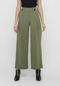 JDY - JDYGEGGO NEW LONG PANT - Trousers - kalamata/black Thumbnail Image 1