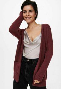 ONLY ONLLESLY OPEN - Cardigan - tawny port