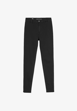 Czarne dżinsy o slim fit, z klasycznym pięciopocketowym designem i zamkiem błyskawicznym. Trwały materiał o gładkiej fakturze.