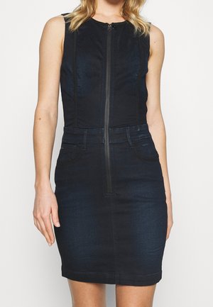 Jeanskleid - coated denim