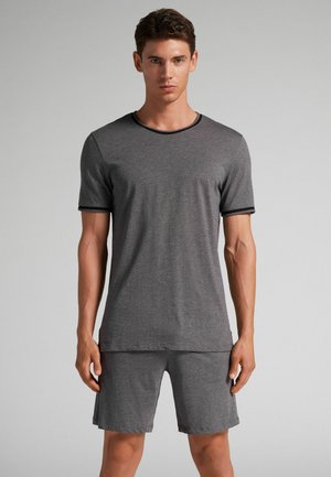IUMAN Intimissimi Uomo KURZER BASIC SET - Nachtwäsche Set - dark grey