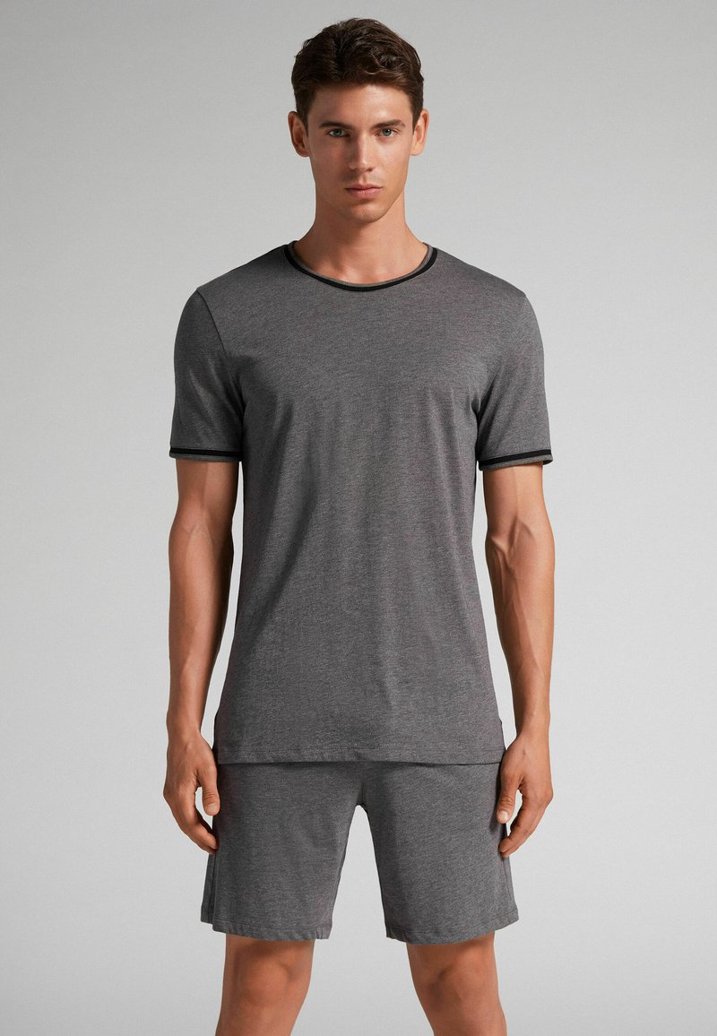 IUMAN Intimissimi Uomo KURZER BASIC SET - Pyžamová sada - dark grey