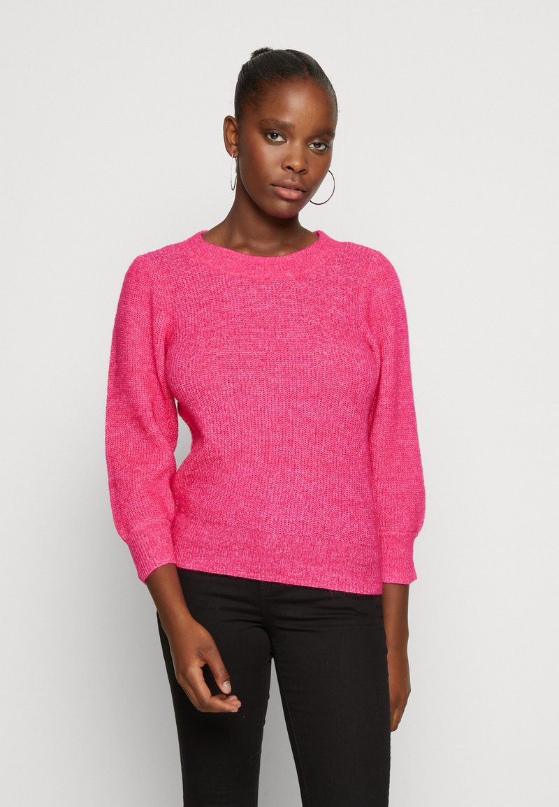 Vero Moda VMVIGGA Trui pink yarrow/melange/donkerroze Zalando.nl