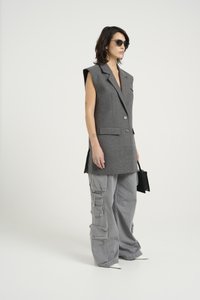 Gestuz VELLY - Liemenė - dark grey melange