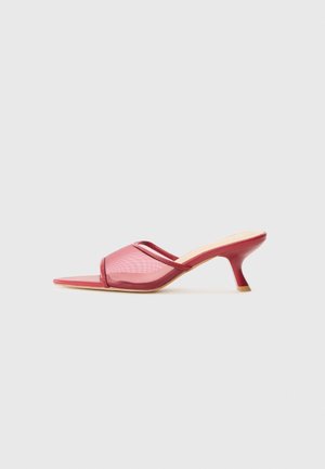 SABLE - Mules à talons - burgundy